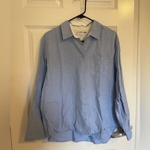 Ines De La Fressange x Uniqlo Light Blue Button Down Shirt